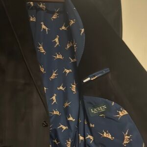 Ralph Lauren Black Blazer with Blue Lining